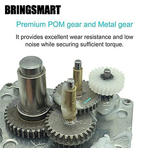 BRINGSMART 24V 12rpm DC Worm Gear Motor Self-Locking Mini Engine Turbine - size: 24V 12rpm
