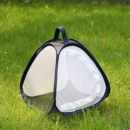 RESTCLOUD Mini Butterfly Habitat, Insect Mesh Cage, Bug Terrarium Pop Up 11" x 11" Tall - size: 11" x 11"