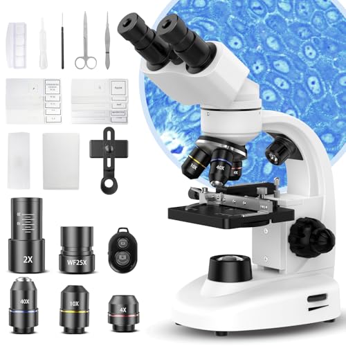 PalliPartners Compound Binocular Microscope for Adults, Professionals&Kids