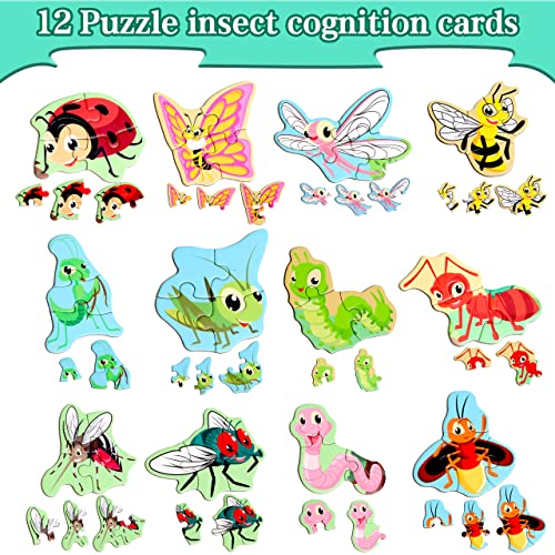 Magnetic Puzzles for Kids Ages 3-5, Travel Toddler Insect Puzzle Toy - style: Insect