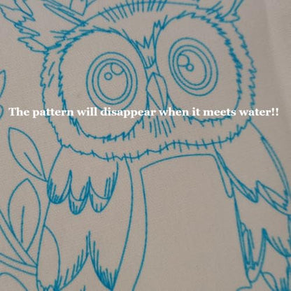 Embroidery Starter Kit for Adult Beginner with Owl Pattern Hand Stitch Set - color: Owl