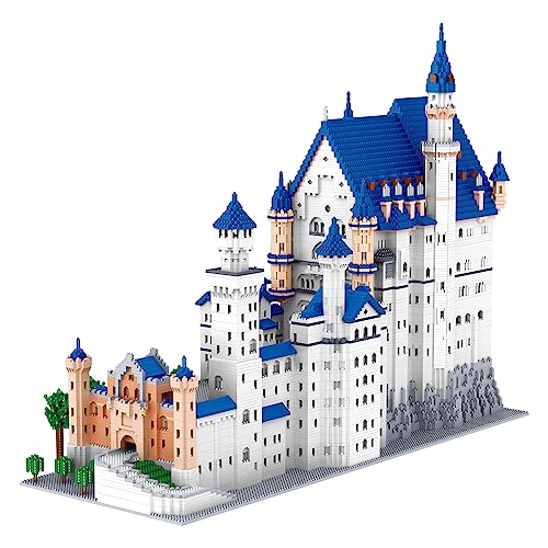 Architecture Neuschwanstein Castle Building Blocks Set, Famous World Architecture Model Building kit 11810 PCS Creative Collection Building Toys for Adults - color: Swan Stone Castle