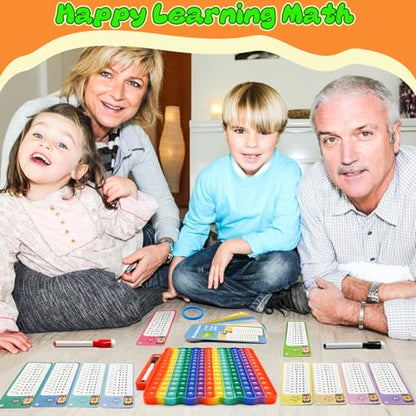 Multiplication Flash Cards + Math Board - color: C+p