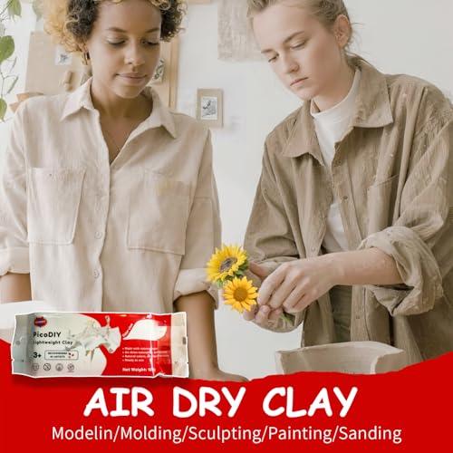 Air Dry Clay Lightweight, Flexible Modeling Clay for Adults Arts and Crafts - color: Skin