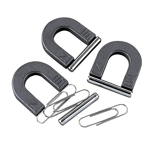 Fun Express Magnets for Kids Set of 12 - Mini Horseshoe Magnet with Bar for Science Experiments | Educational Magnetic Toys for Classroom Learning | Perfect Science Toys for Teachers & Students