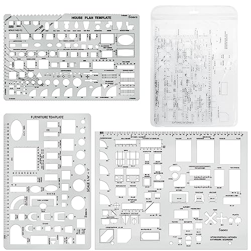 Sooez Architectural Templates, House Plan Template - color: clear