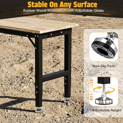 TLGREEN 48 x 20-Inch Adjustable Workbench, 2000 lb Capacity - size: 48"