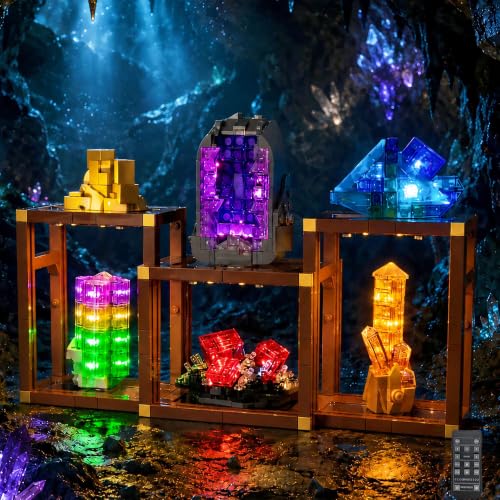 Kyglaring Light Kit for LEGO 21362 Mineral Collection Set, Lights Only - color: 21362 Remote Conrtol
