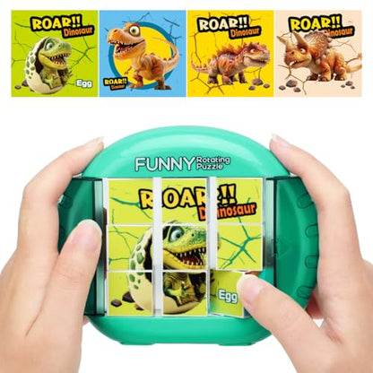 Rotating Puzzle for Toddlers Kids 3+, Travel Essentials Toys - color: Roar Dino Squad