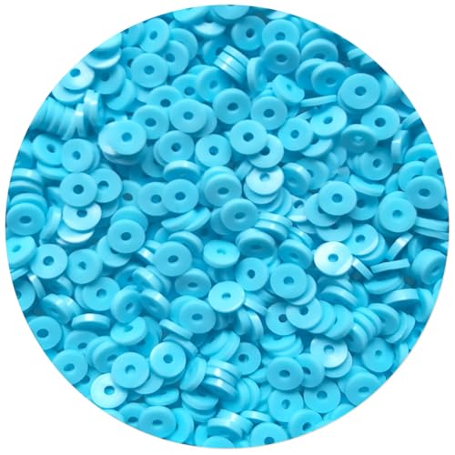 Light Blue Clay Beads for Bracelets Jewelry Making - color: Light Blue Clay Beads