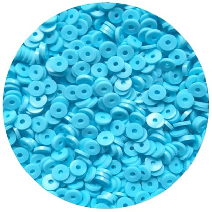 Light Blue Clay Beads for Bracelets Jewelry Making - color: Light Blue Clay Beads