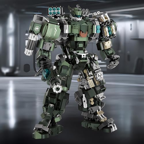 CSNRHG Mech Robot Model Building Blocks Toy Set Birthday for Age 8+ Children Adults Teens 1403 Pieces - color: Mobile Mecha