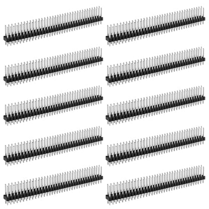 2x40 Pin Header Strip, 12mm, Dual Male Header Pins Connector - size: 12mm Single Row Plastic