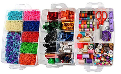 Sooyee 3-Layer Things & Crafts Storage Box, Large - color: Clear, size: 3 Tier
