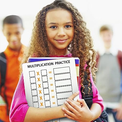 SCRIBBLEDO Multiplication Dry Erase Board 11x14, 12 Practice Problems
