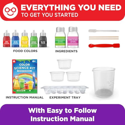 Doctor Jupiter Color Science Experiments Kit for Kids Ages 4+ - style: Color Science Kit: 4+
