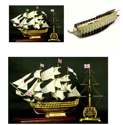 Avtytsda 1/200 Scale DIY Hobby Wooden Ship Science Equipmen Assembly Model Boat Kits Sailing Boat Kit Ship Craft Laser-Cut Model Kits to Build - size: 1/200