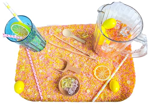 Kids Sensory Bins Montessori Sensory bin, Sensory Toys, Sensory Bins, Sensory Bin for Preschoolers (Lemonade)