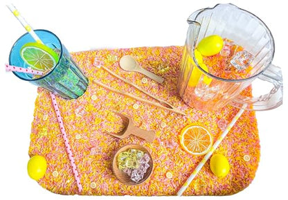 Kids Sensory Bins Montessori Sensory bin, Sensory Toys, Sensory Bins, Sensory Bin for Preschoolers (Lemonade)