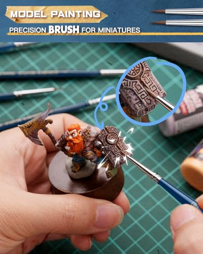 Golden Maple Kolinsky Sable Brushes, Miniature Paint Brushes - size: 5/0 2/0 0 1 2 Pointed Round