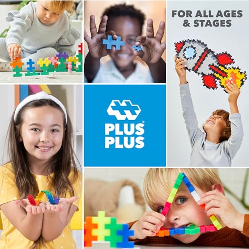 PLUS PLUS Patriotic Mix Tube - Mini Interlocking Building Blocks Set - color: Red White and Blue