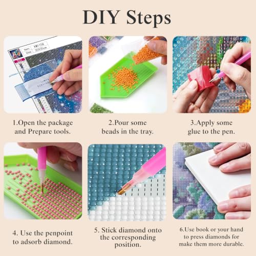 5D Hummingbird Diamond Art kits for Adults Beginners 13.8x13.8 Inch - color: KM1158-1
