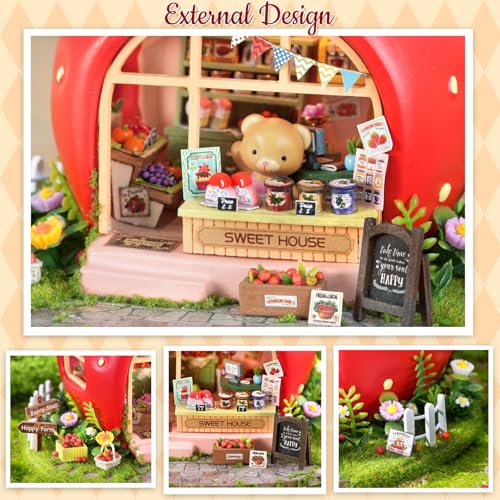 DIY Miniature House Kit with Furniture for Kids Teens Adults Aged 14+