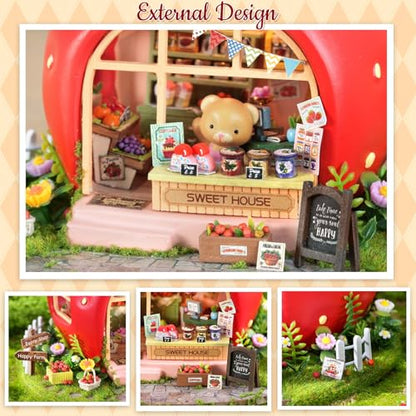 DIY Miniature House Kit with Furniture for Kids Teens Adults Aged 14+