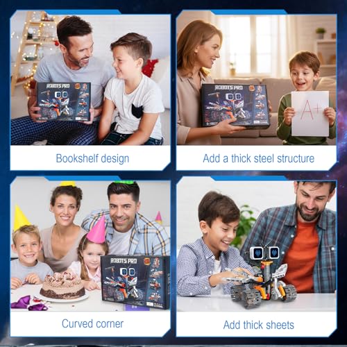 Robot Building Kit for Kids 8-12 STEM Coding Robot Toy 5-in-1