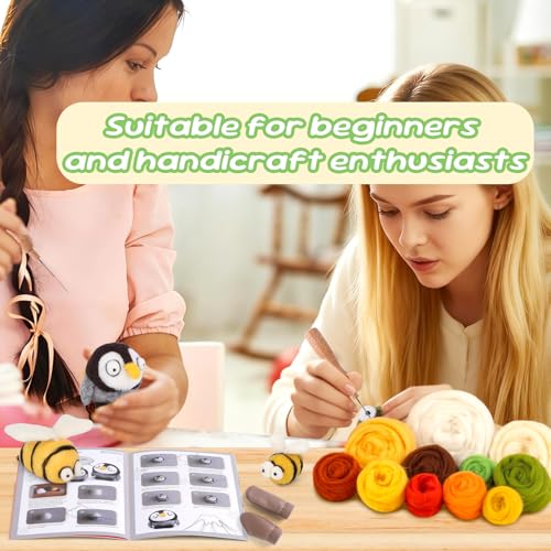 Fedmut Needle Felting Wool Kit Felting Kit, 13 Cute Animals Tools Supplies - color: 13Pcs Cute animals