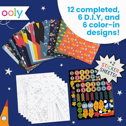 Ooly DIY Origami Paper Airplane Book, 24 Planes & Stickers - color: Paper Air Planes Kit
