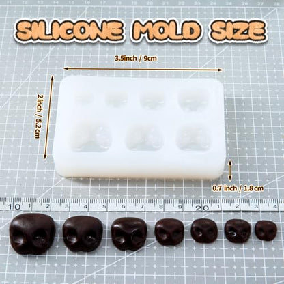 Nuvretk 7 Cute Silicone Molds for Needle Felting - Dog Nose Shapes for Stuffed Animals, DIY Crafts, and Accessories (Square) - size: DOG-Square