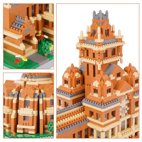 Mini Building Blocks World-Famous College Architectural Model Micro Mini Block Set - color: Famous College