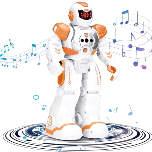 KingsDragon Robots Toy for Kids, RC Robot Gesture Sensing Smart Toy - color: Orange