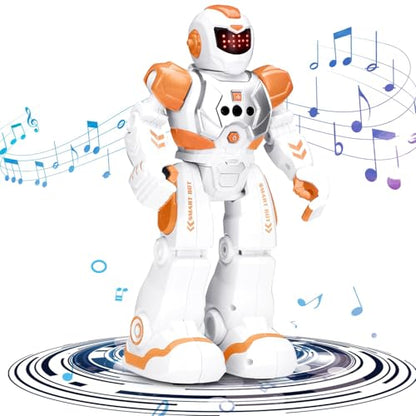 KingsDragon Robots Toy for Kids, RC Robot Gesture Sensing Smart Toy - color: Orange