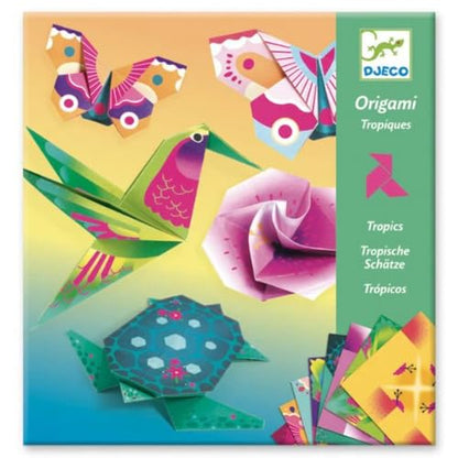 DJECO Origami Paper Craft Kit - Tropics (Level 3) - style: Tropics