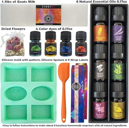 Soap Making Kit for Adults, Make Your Own Soap with Melt & Pour - DIY