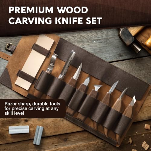 Wood Carving Kit for Beginners - Gift Ready Whittling Kit Set 32pcs