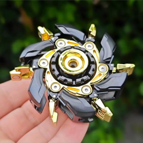 T-Conceal EDC Fidget Slider Spinning Stress Relief Adults Magnet Metal Toys - color: Black Gold