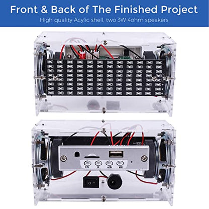 MiOYOOW Spectrum DIY Bluetooth Speaker Kit, Electronics Project for Adults