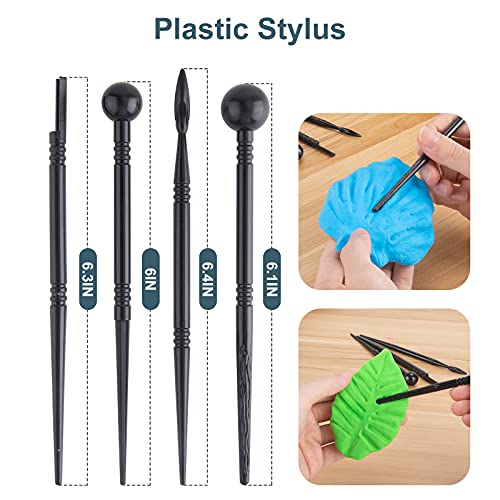 Luney 25PCS Polymer Clay Sculpting Tools Kit, Pottery Tools