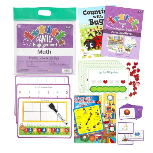 Really Good Stuff Family Engagement Math, Practice, Solve & Play Pack - style: Pre-K
