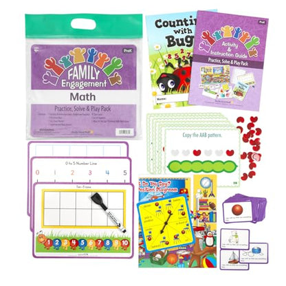 Really Good Stuff Family Engagement Math, Practice, Solve & Play Pack - style: Pre-K