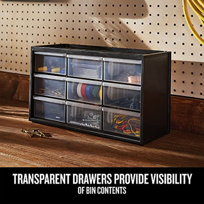 CRAFTSMAN Storage Organizer Bin System, 9 Compartment, Plastic (CMST40709) (Pack of 2) - size: 9 Bins (Pack of 2), style: 9 Bins