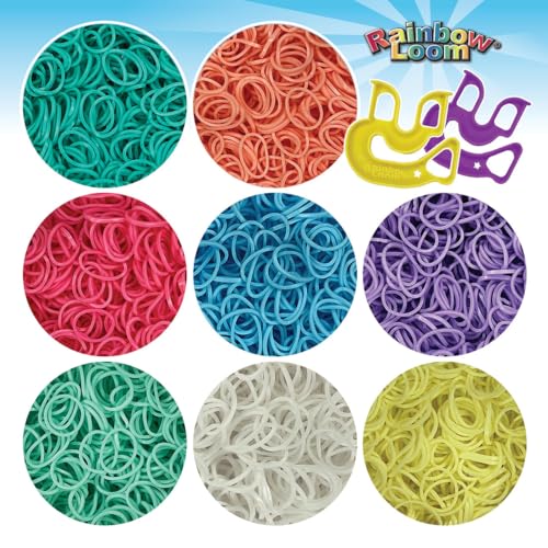 Rainbow Loom Treasure Box Pastel Edition - 8,000 Rubber Bands & 2 Happy - style: Pastel
