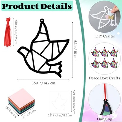 Sinload 24 Pcs Dove Crafts Religious Sunday School Dove Tissue Paper Kit - style: Dove