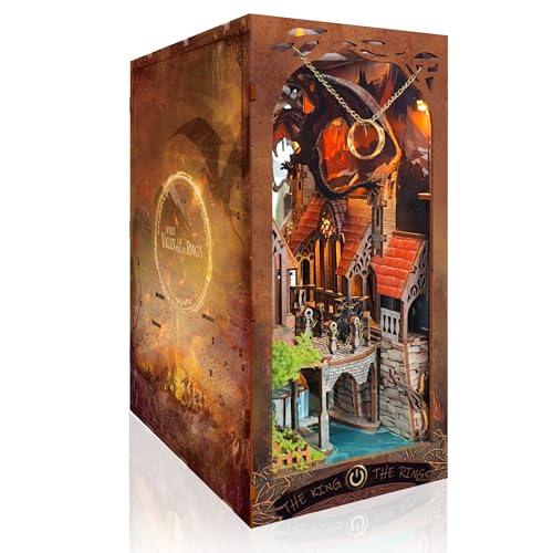 Book Nook Kit with LED Lights DIY Miniature Dollhouse - color: Spirit Valley of the Magic Ring