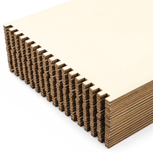 Tosnail 20 Pack Beginners Wooden Looms, 5.9 x 9 Inches Notched Weaving Loom for Adults, Darning Beading Boards, Basket Weaving Tools Kit for Crafts Project, Knitting, Sewing, Crochet