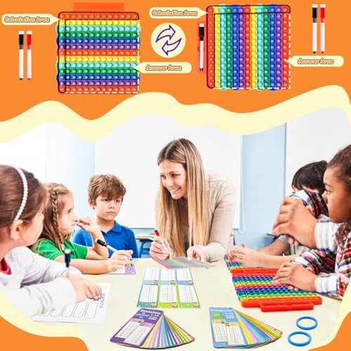 Multiplication Flash Cards + Division Flash Cards + Math Board - color: C+c+p