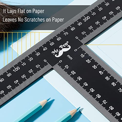 Mr. Pen - T Square, T Ruler, 12 inch Metal Ruler, T Square Ruler - size: 12 inch